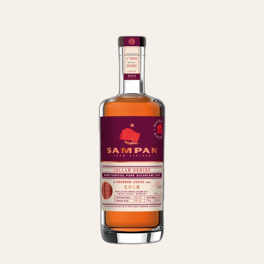 Rượu Rhum Việt Nam Sampan Cellar Series 2019 Bourbon Cerise