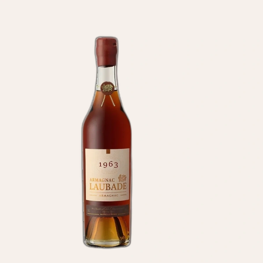 Rượu Brandy Pháp Chateau Laubade Bas Armagnac 1963