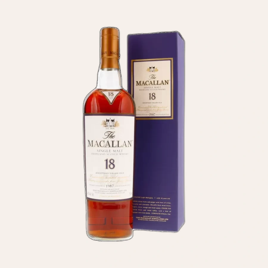 Rượu Whisky Macallan 18 Year Old 1987