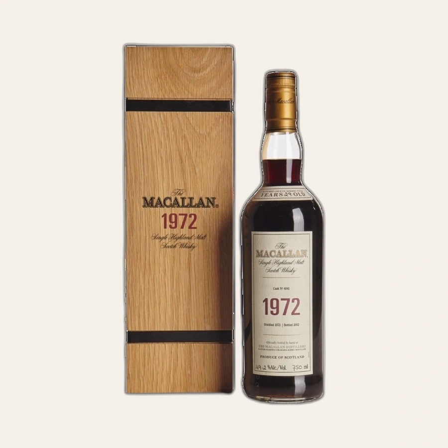 Rượu Whisky Macallan 29 Year Old 1972 Bottled 2002 Fine And Rare
