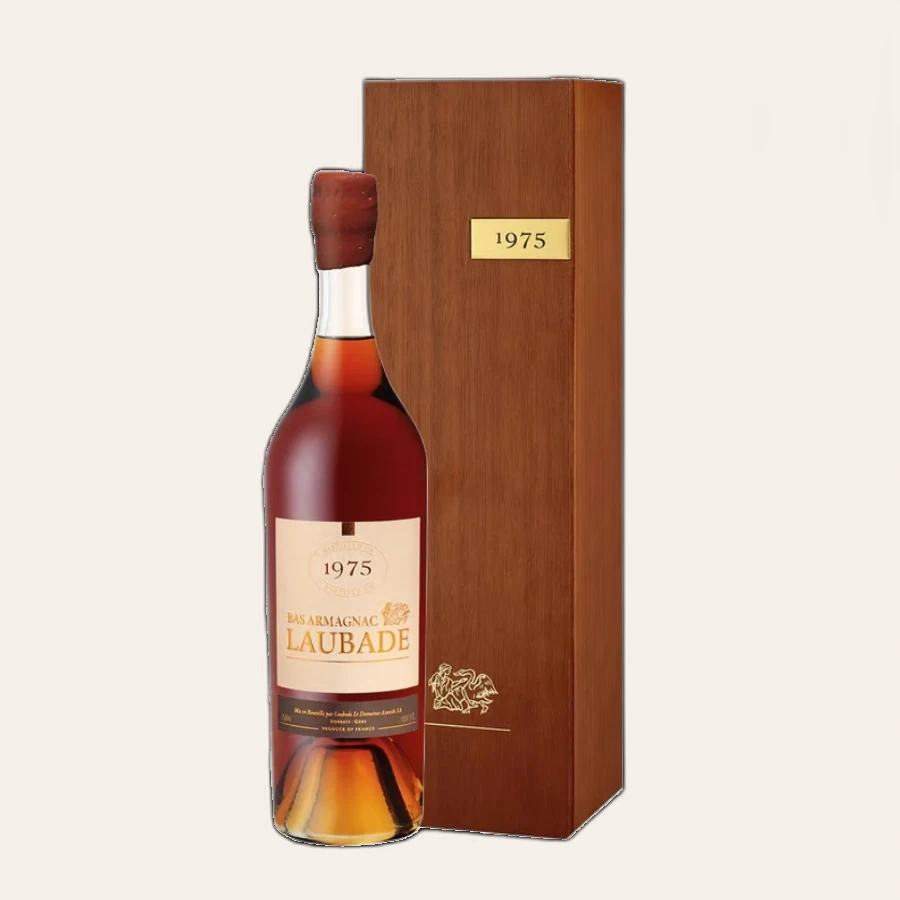 Rượu Brandy Pháp Chateau Laubade Bas Armagnac 1975