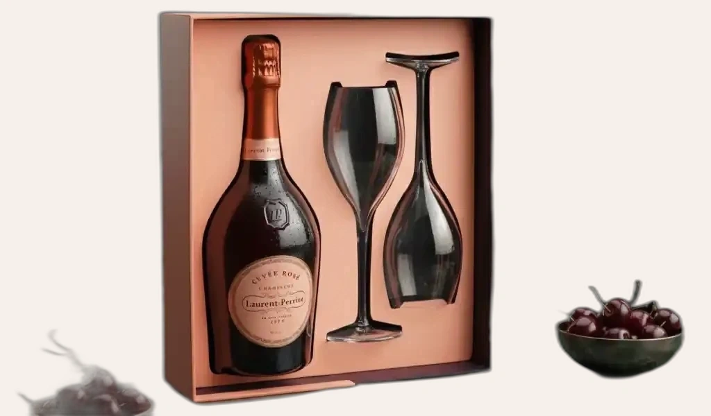 Laurent Perrier Cuvee Rose Kèm Hộp + 2 Ly