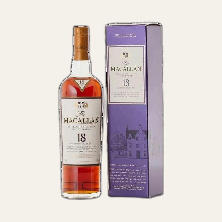 Rượu Whisky Macallan 18 Year Old 1991