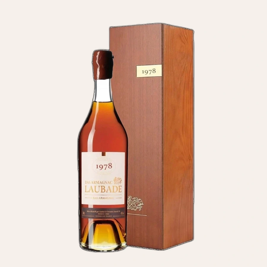 Rượu Brandy Pháp Chateau Laubade Bas Armagnac 1978