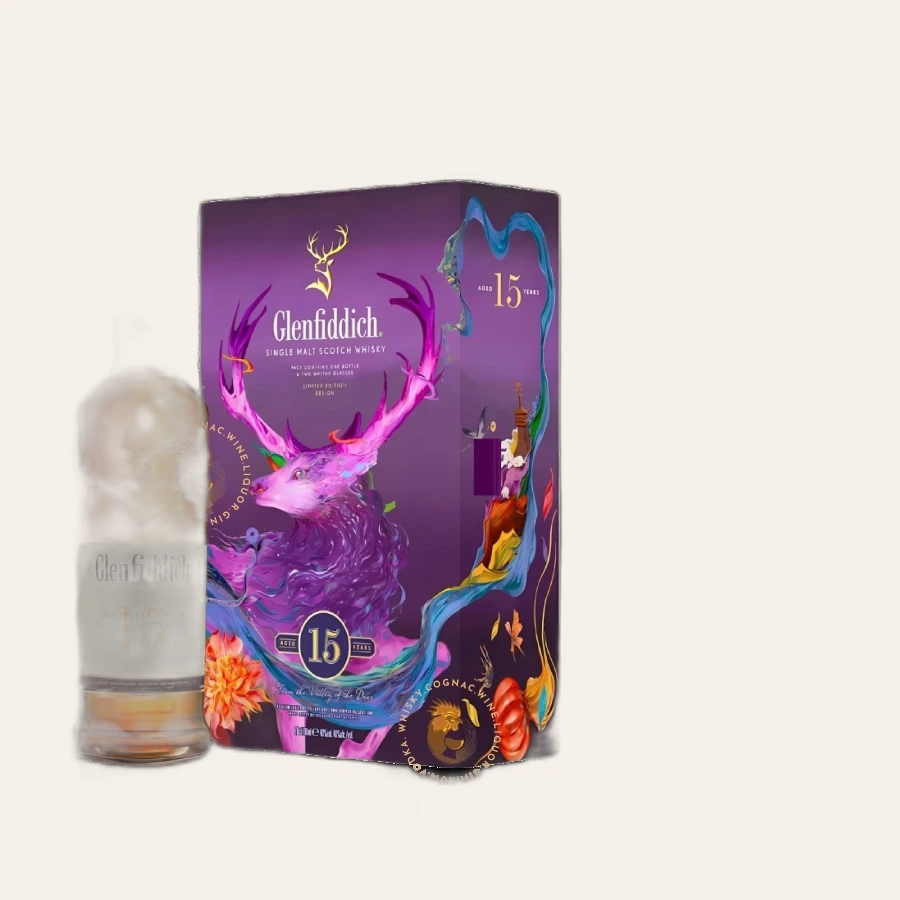 Rượu Whisky Glenfiddich 15 Year Old Phiên Bản Hộp Quà Tết 2025