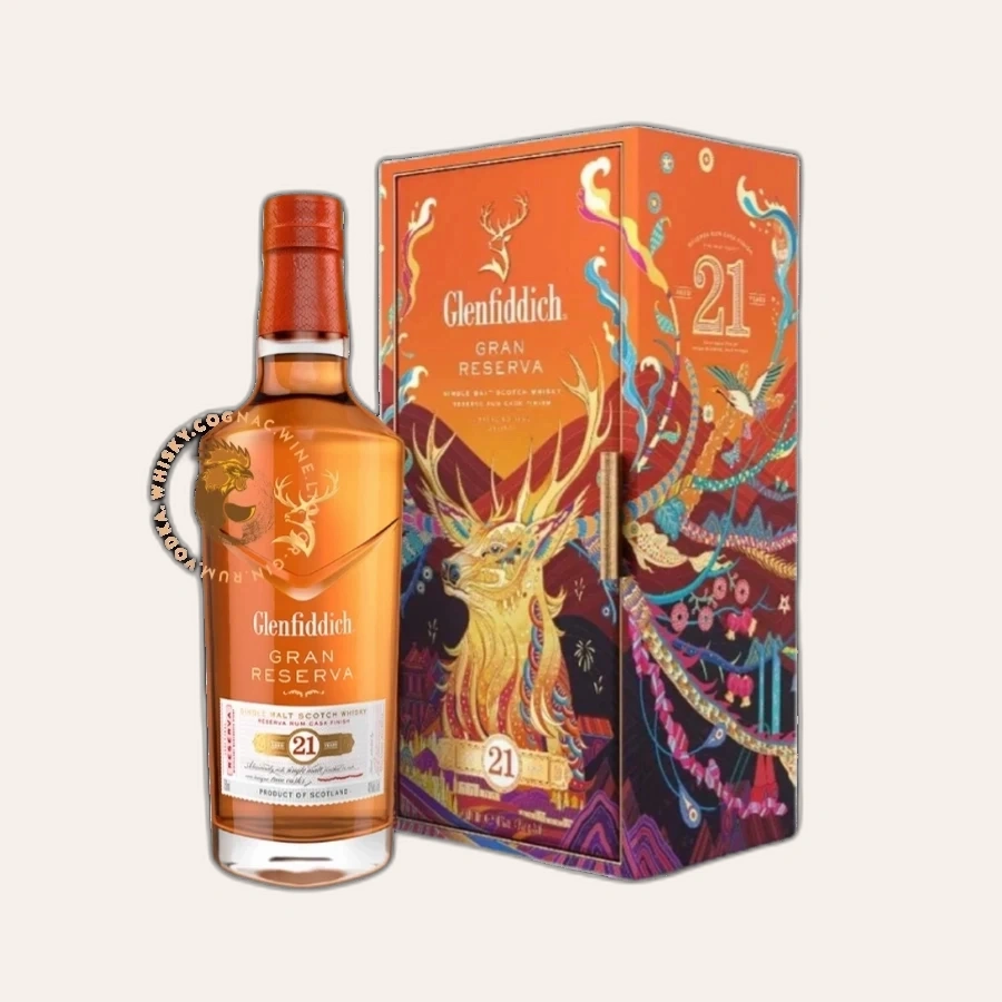 Rượu Whisky Glenfiddich 21 Year Old Phiên Bản Tết 2023
