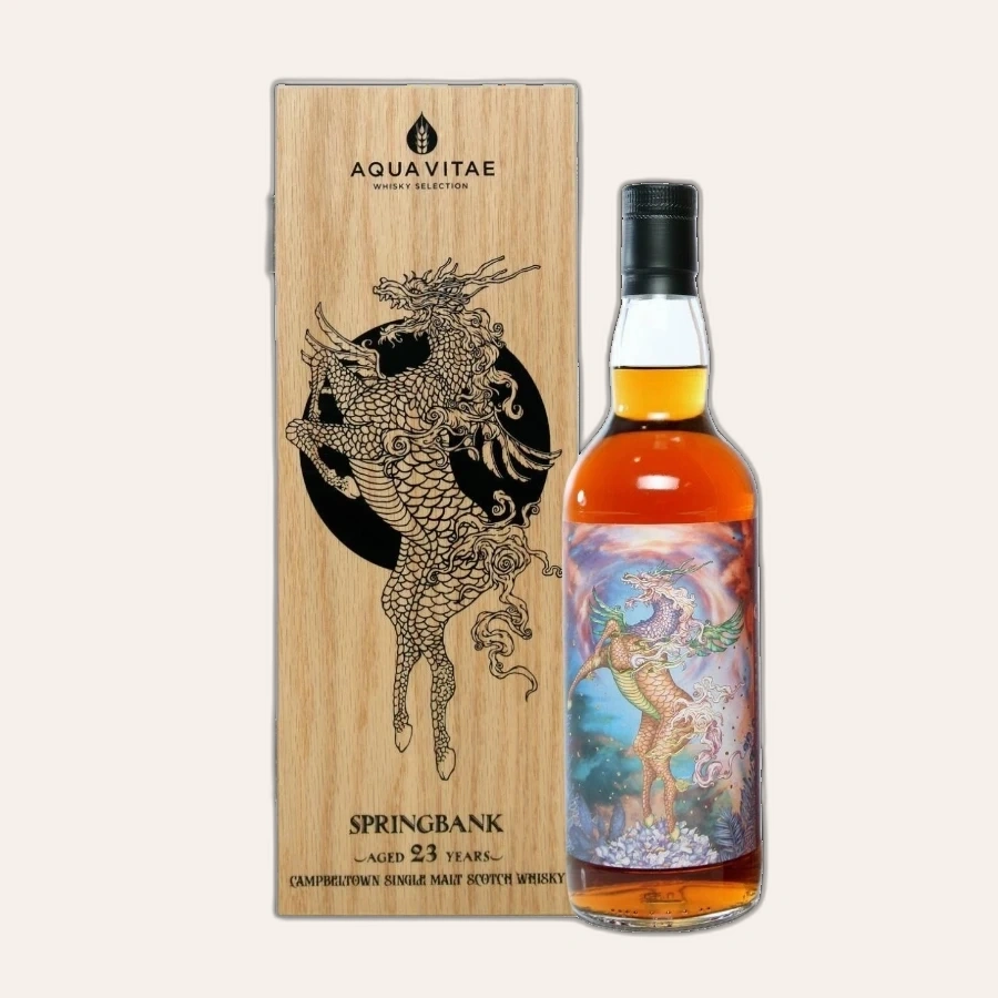 Rượu Whisky Springbank 23 Year Old Divine Beasts Dragon Aqua Vitae 1999