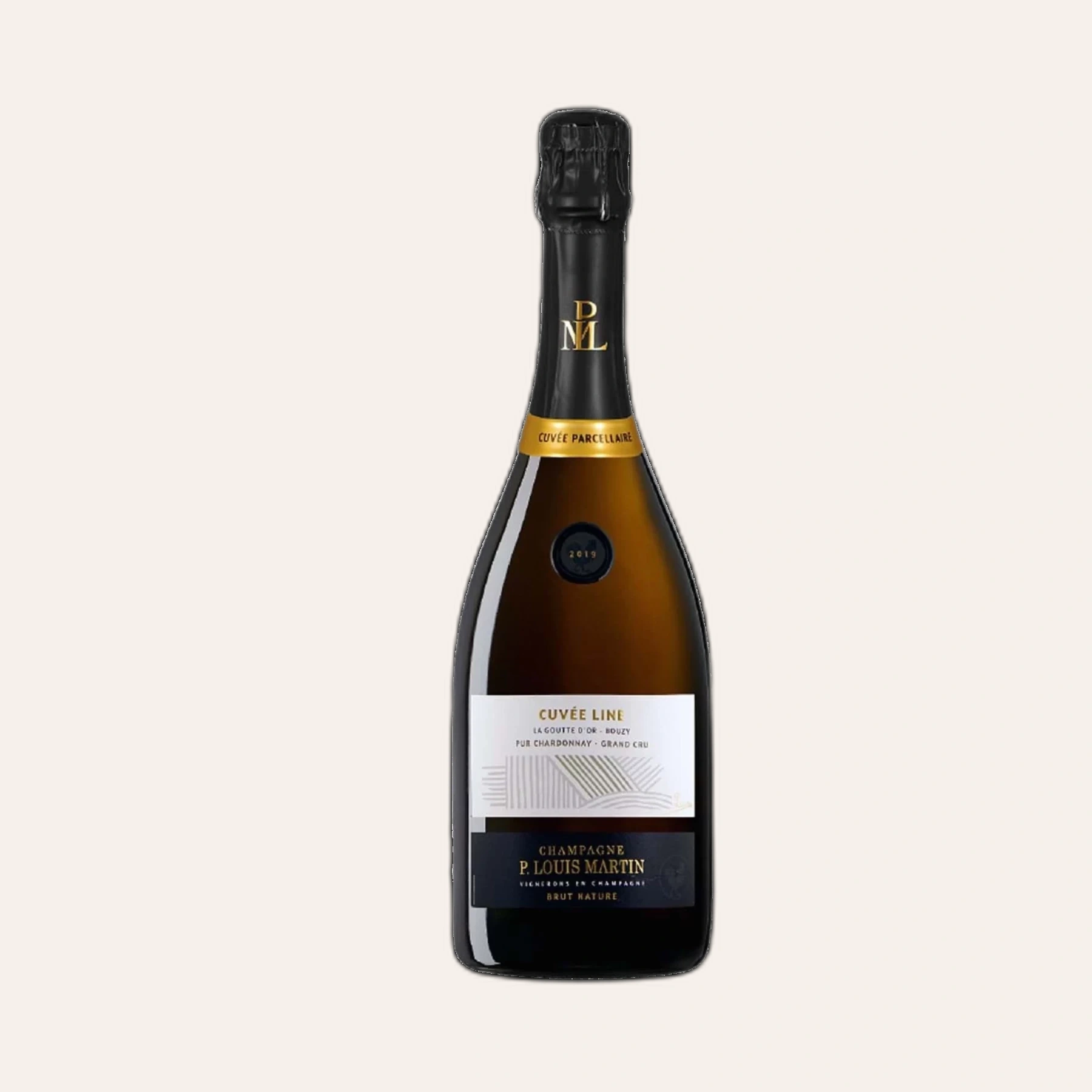 Rượu Champagne Pháp P. Louis Martin Brut Nature Cuvee Line La Goutte dOr Bouzy Grand Cru 2019