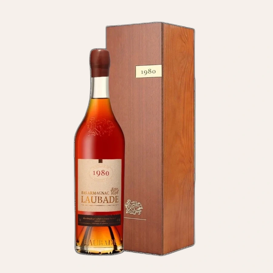 Rượu Brandy Pháp Chateau Laubade Bas Armagnac 1980
