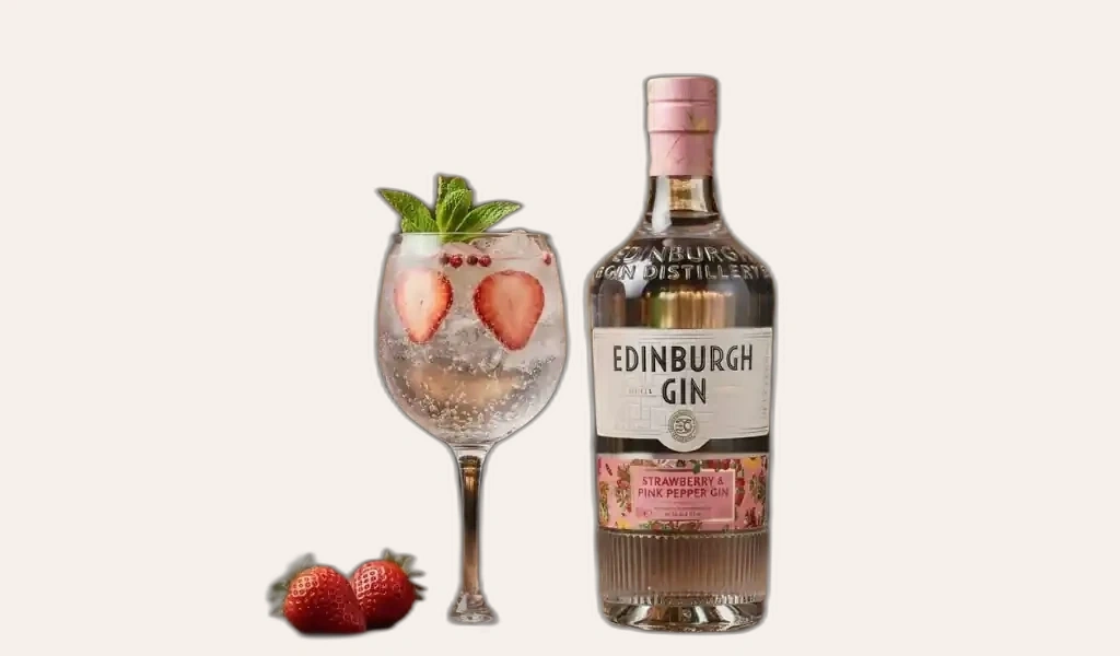 Gin Scotland Edinburgh Strawberry and Pink Peppercorn