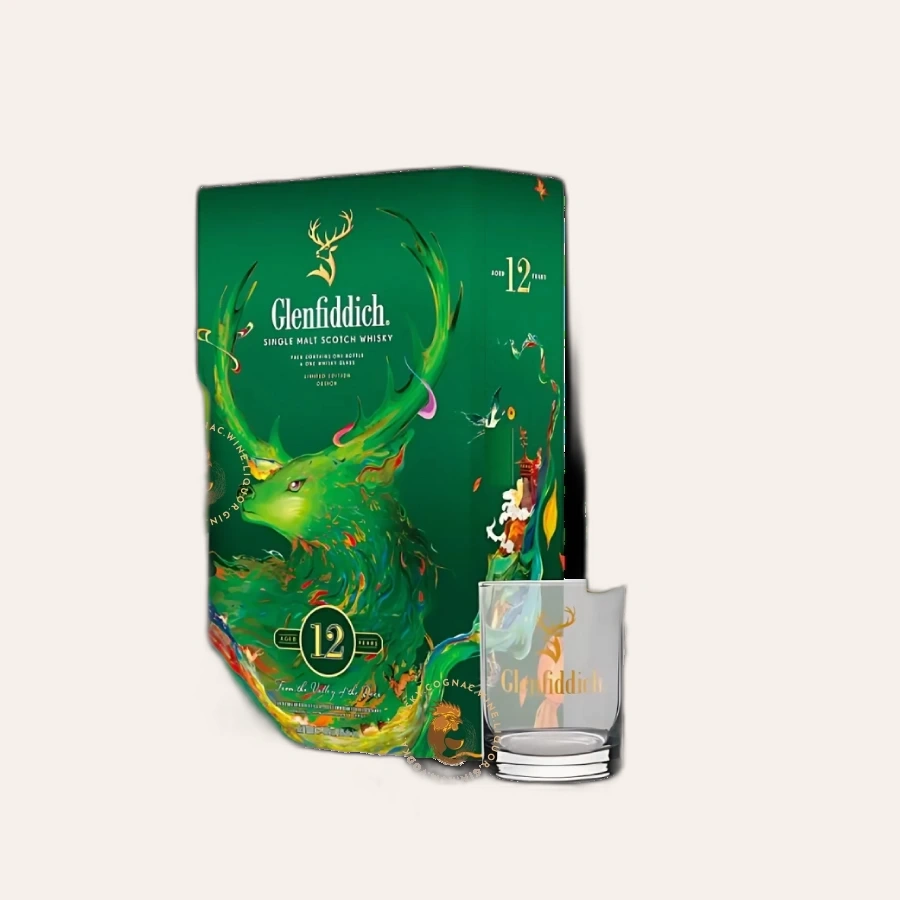 Rượu Whisky Glenfiddich 12 Year Old Phiên Bản Hộp Quà Tết 2025