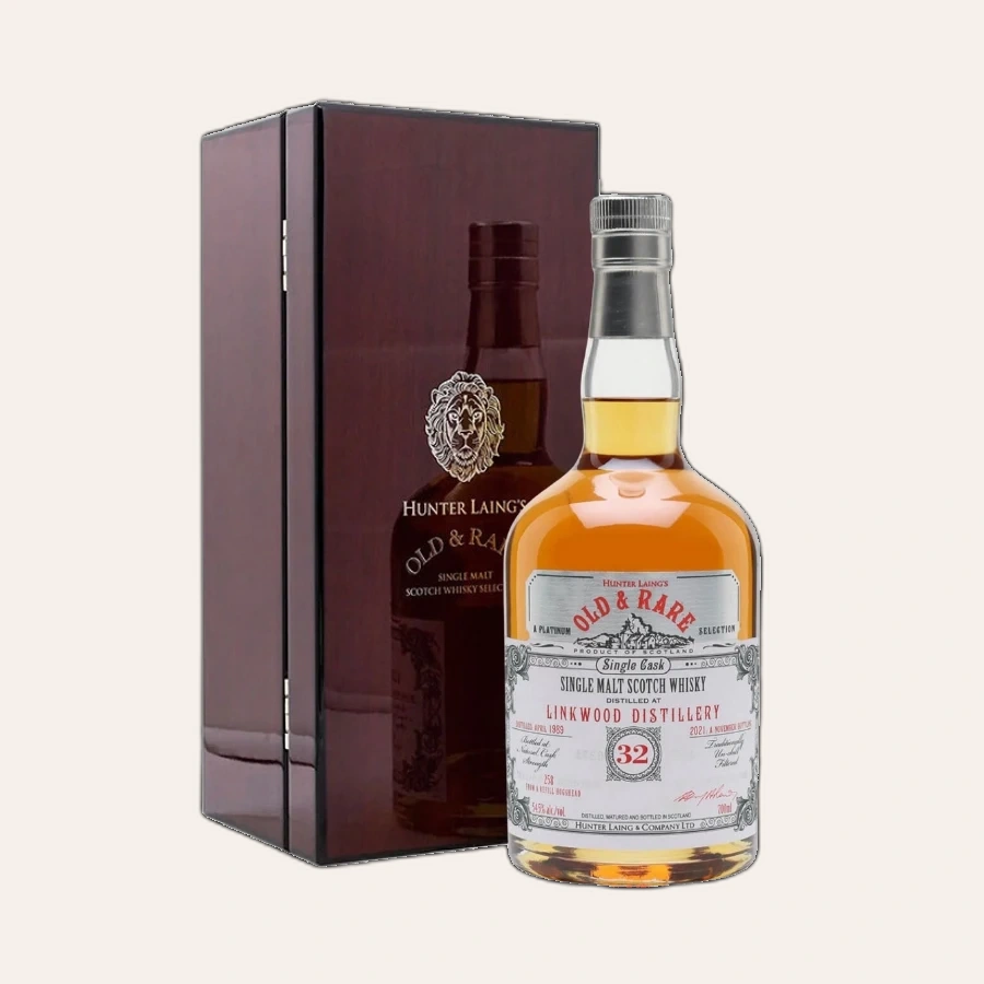 Rượu Whisky Old And Rare Linkwood 32 Year Old Hunter Laing 1989
