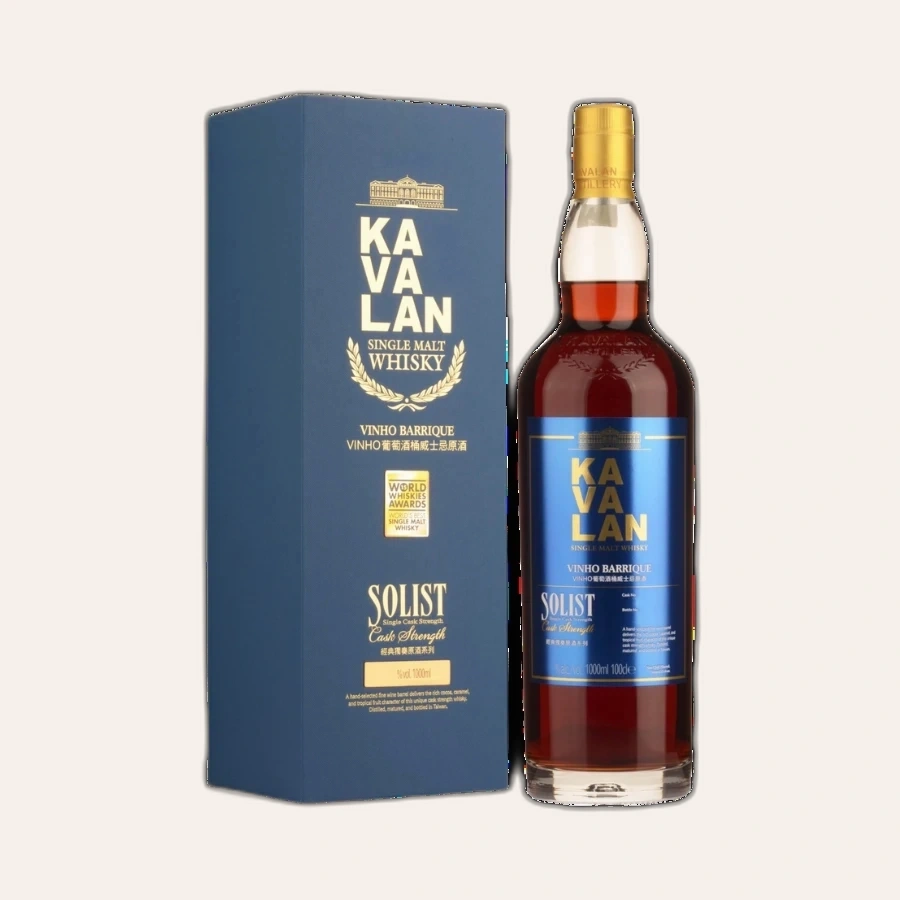 Rượu Whisky Kavalan Solist Vinho Barrique Cask Strength 1000ml