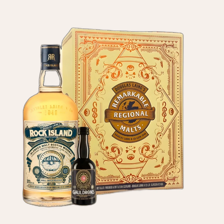Rượu Whisky Rock Island Blended Malt Scotch Gift Box