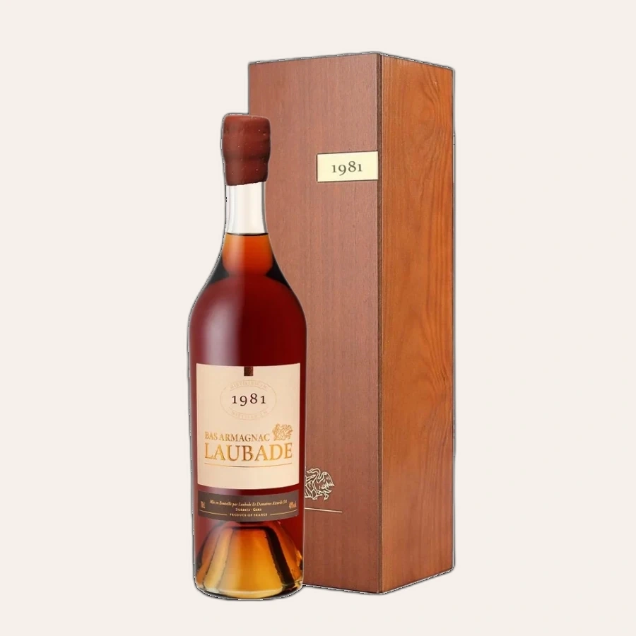 Rượu Brandy Pháp Chateau Laubade Bas Armagnac 1981