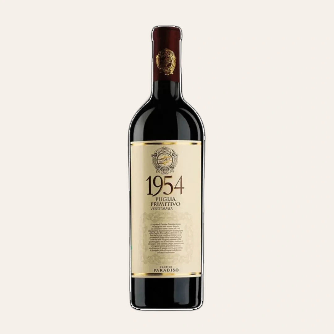 Rượu Vang Đỏ Ý Cantine Paradiso 1954 Puglia Primitivo