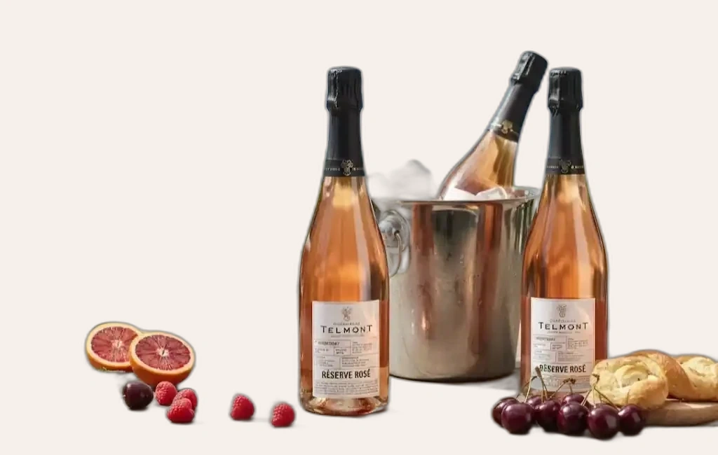 Champagne Telmont Reserve Rose Tươi Mới