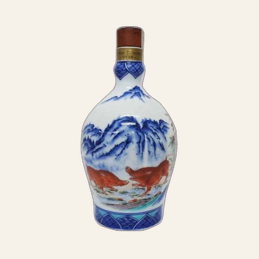 Rượu Whisky Nhật Suntory 20 Year Old Year Of The Pig Arita Ceramic Decanter 1994 Release