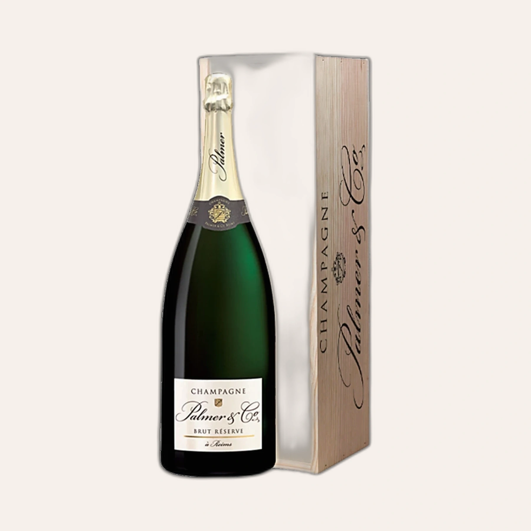 Rượu Champagne Pháp Palmer & Co Brut La Reserve Jeroboam 3L Kèm Hộp