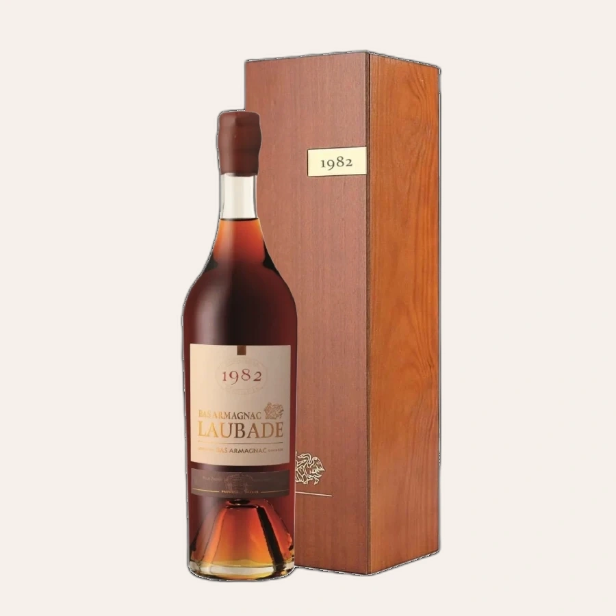 Rượu Brandy Pháp Chateau Laubade Bas Armagnac 1982