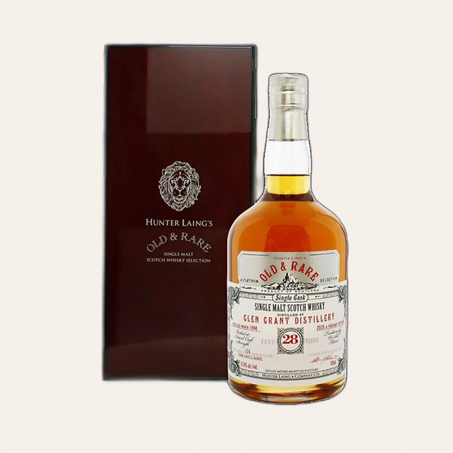 Rượu Whisky Old And Rare Glen Grant 28 Year Old Hunter Laing 1994