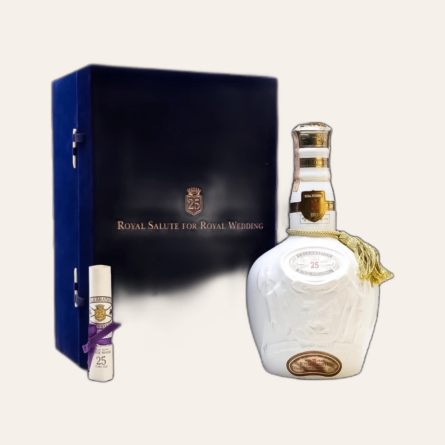 Rượu Whisky Royal Salute 25 For Royal Wedding of Japan 1993