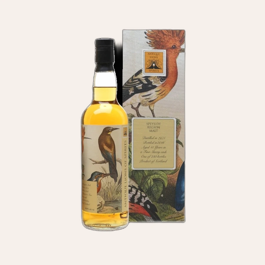 Rượu Whisky Speyside Region Malt 41 Year Old Antique Lions Of Spirits 1975