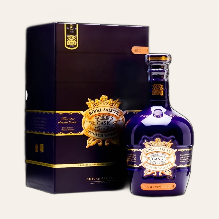 Rượu Whisky Royal Salute Hundred Cask Selection ( Chivas 100 mùi )