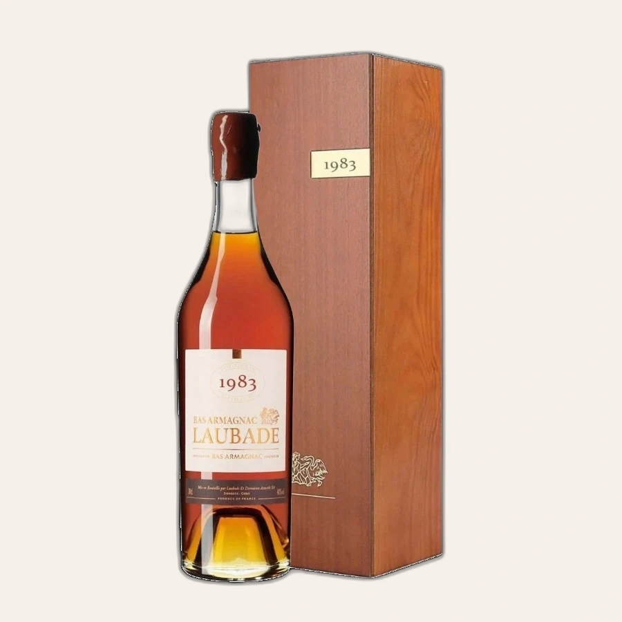 Rượu Brandy Pháp Chateau Laubade Bas Armagnac 1983
