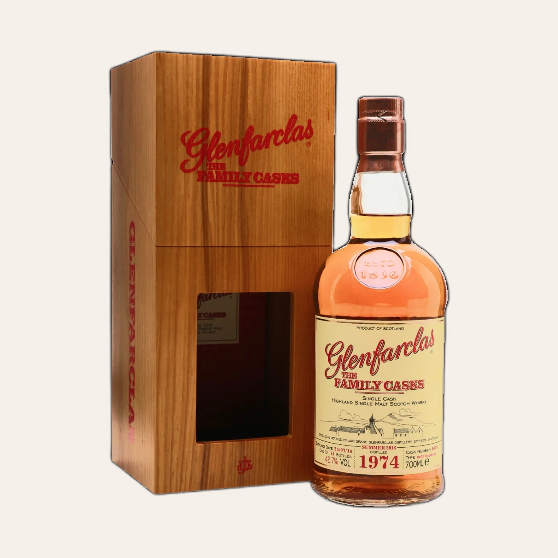 Rượu Whisky Glenfarclas 42 Year Old Family Casks 1974
