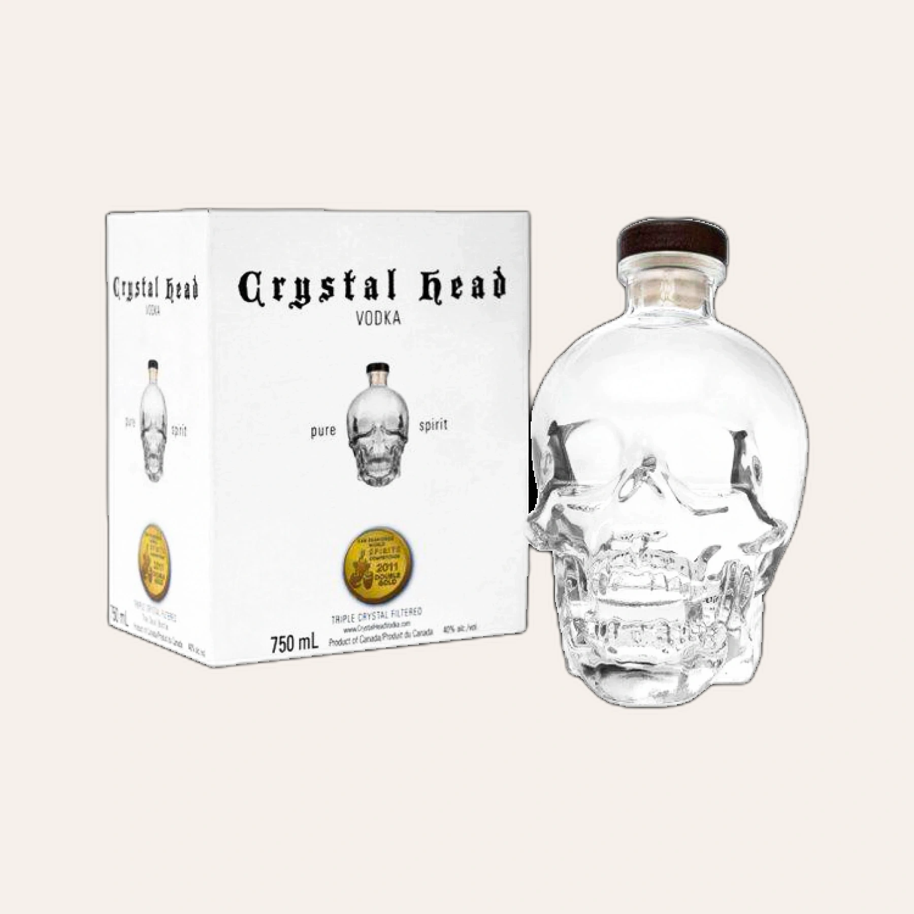 Rượu Vodka Canada Vodka Crystal Head Đầu Lâu