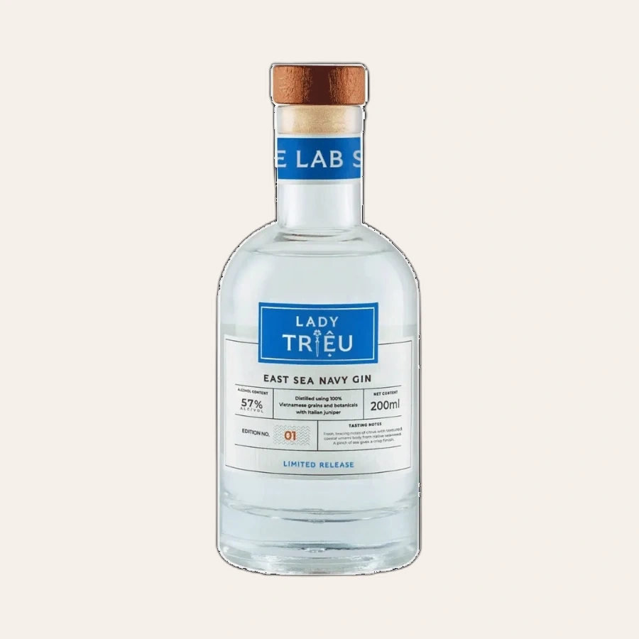 Rượu Gin Việt Nam Lady Triệu East Sea Navy Gin 200ml