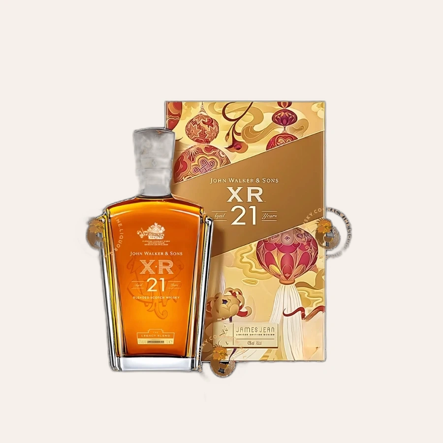 Rượu Whisky John Walker & Sons XR 21 Year Old James Jean Phiên Bản Hộp Quà Tết 2025