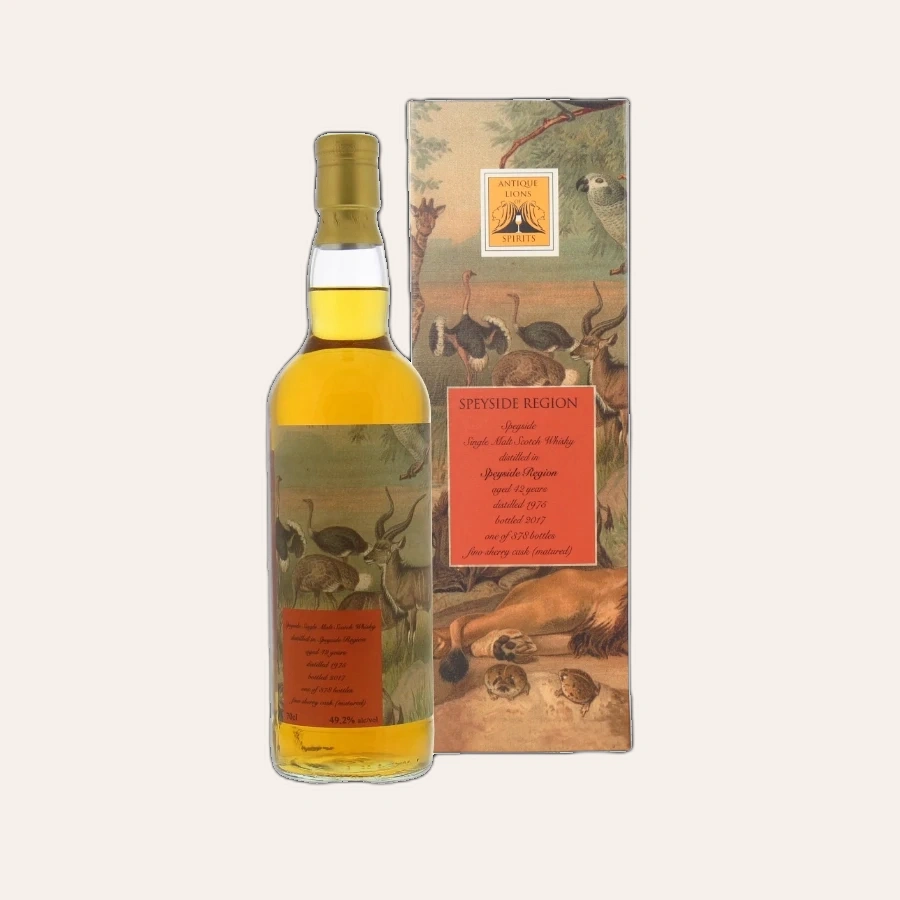 Rượu Whisky Speyside Region 42 Year Old Antique Lions Of Spirits 1975