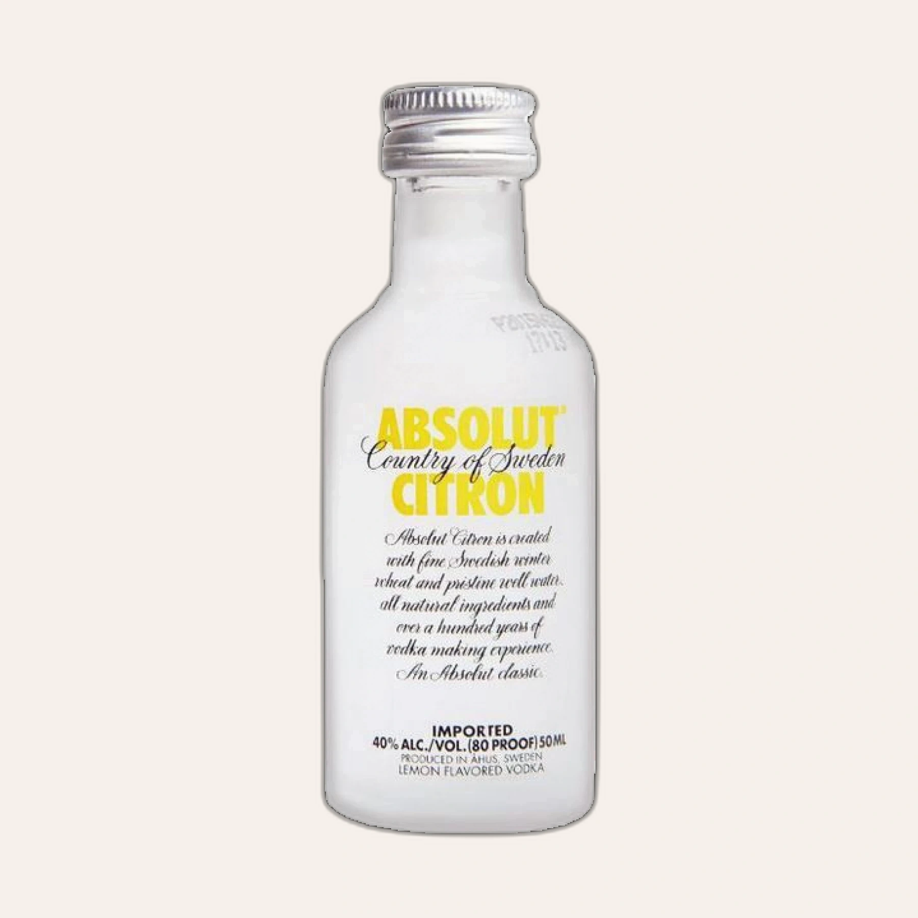 Rượu Vodka Thụy Điển mini Absolut Citron 50ml