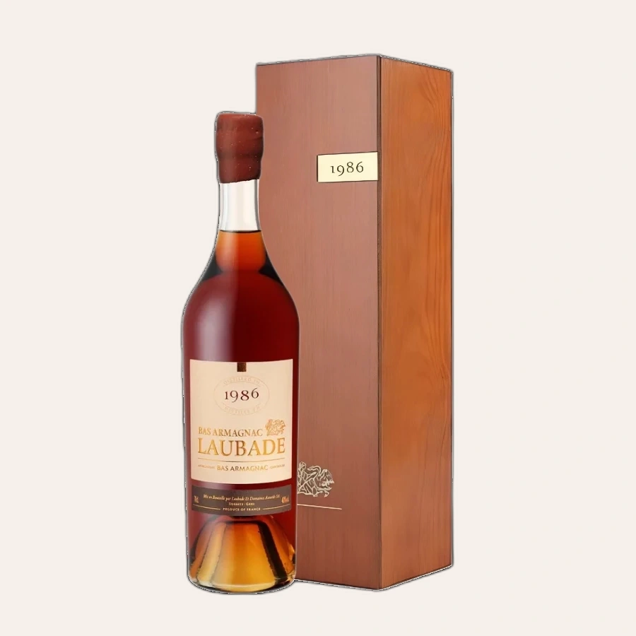 Rượu Brandy Pháp Chateau Laubade Bas Armagnac 1986