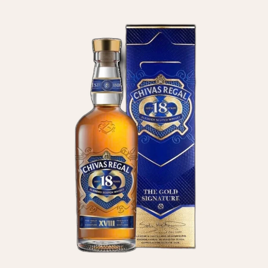 Rượu Whisky Chivas 18 Year Old 700ml Mẫu Mới 2025