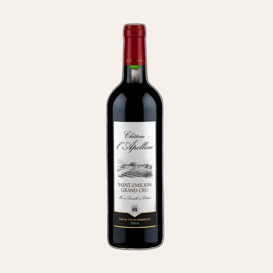 Rượu Vang Đỏ Pháp Chateau L'Apolline Saint Emilion Grand Cru 2016