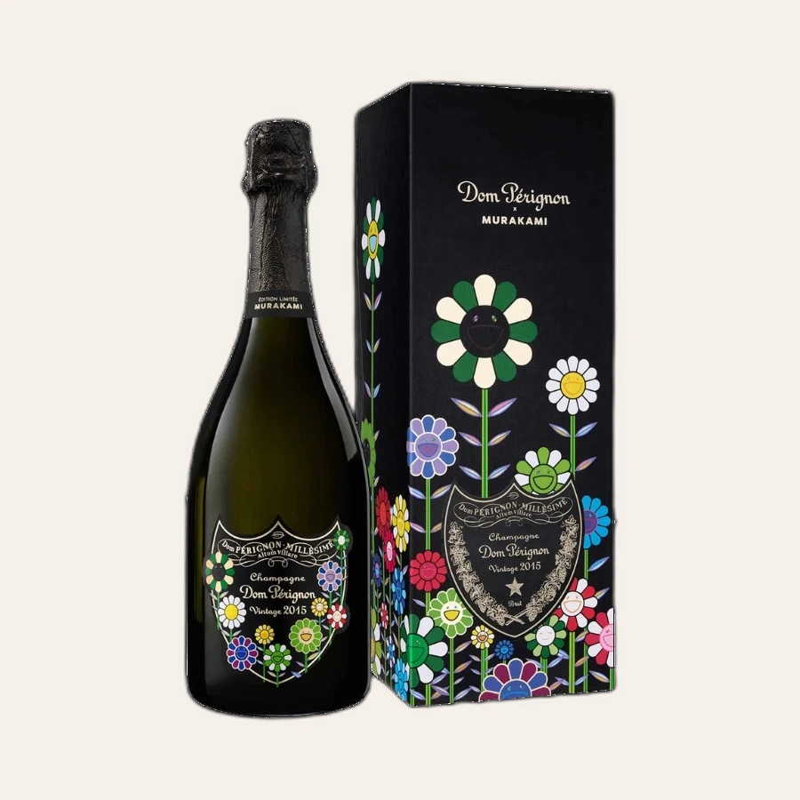 Rượu Champagne Pháp Dom Perignon Takashi Murakami 2015 Vintage Limited Edition Brut