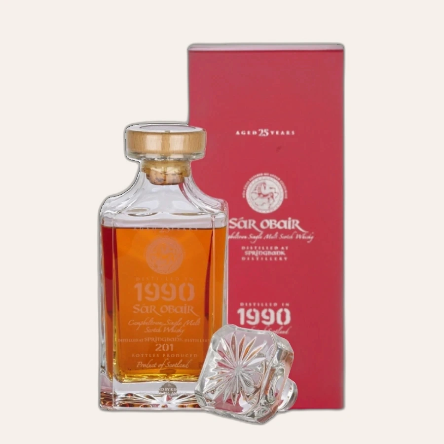 Rượu Whisky Springbank 25 Year Old Kingsbury 1990 Vintage Decanter