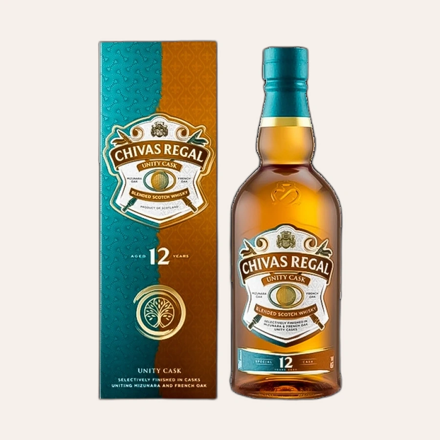 Rượu Whisky Chivas 12 Year Old Unity Cask Nhật Bản ( Mizunara Cask & French Oak Cask )