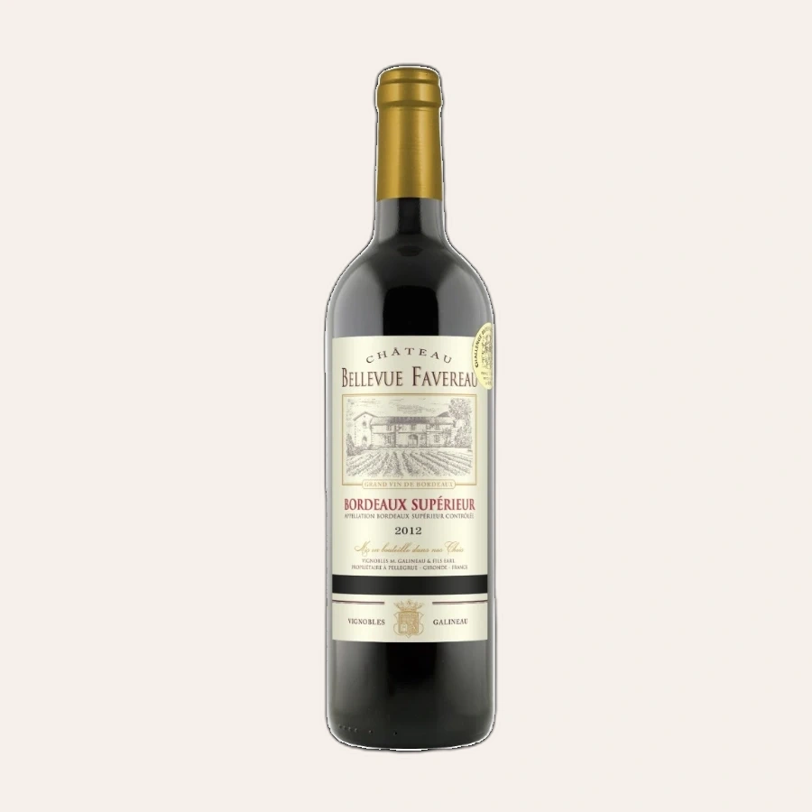 Rượu Vang Đỏ Pháp Chateau Bellevue Favereau Bordeaux Superieur