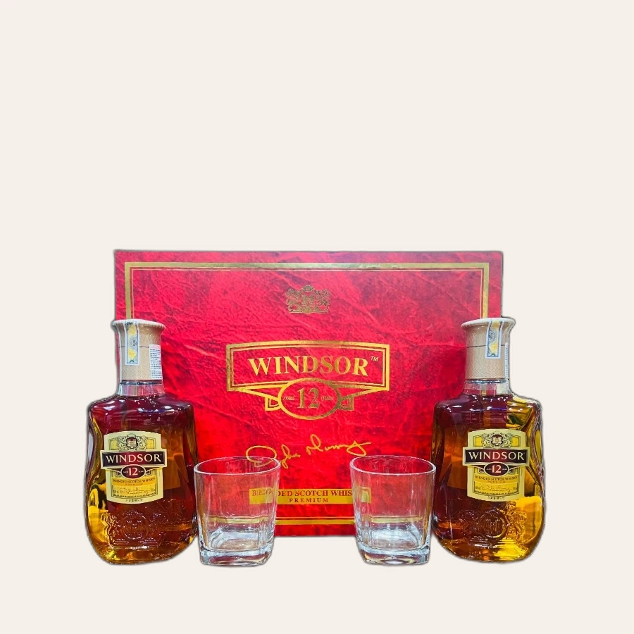 Hộp Quà Rượu Whisky Windsor 12 Year Old