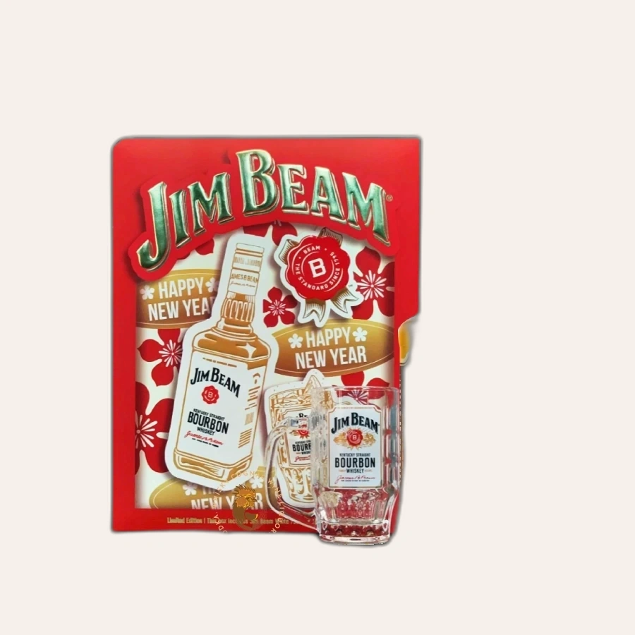Rượu Whisky Hoa Kỳ Jim Beam Honey Hộp Quà Tết 2025