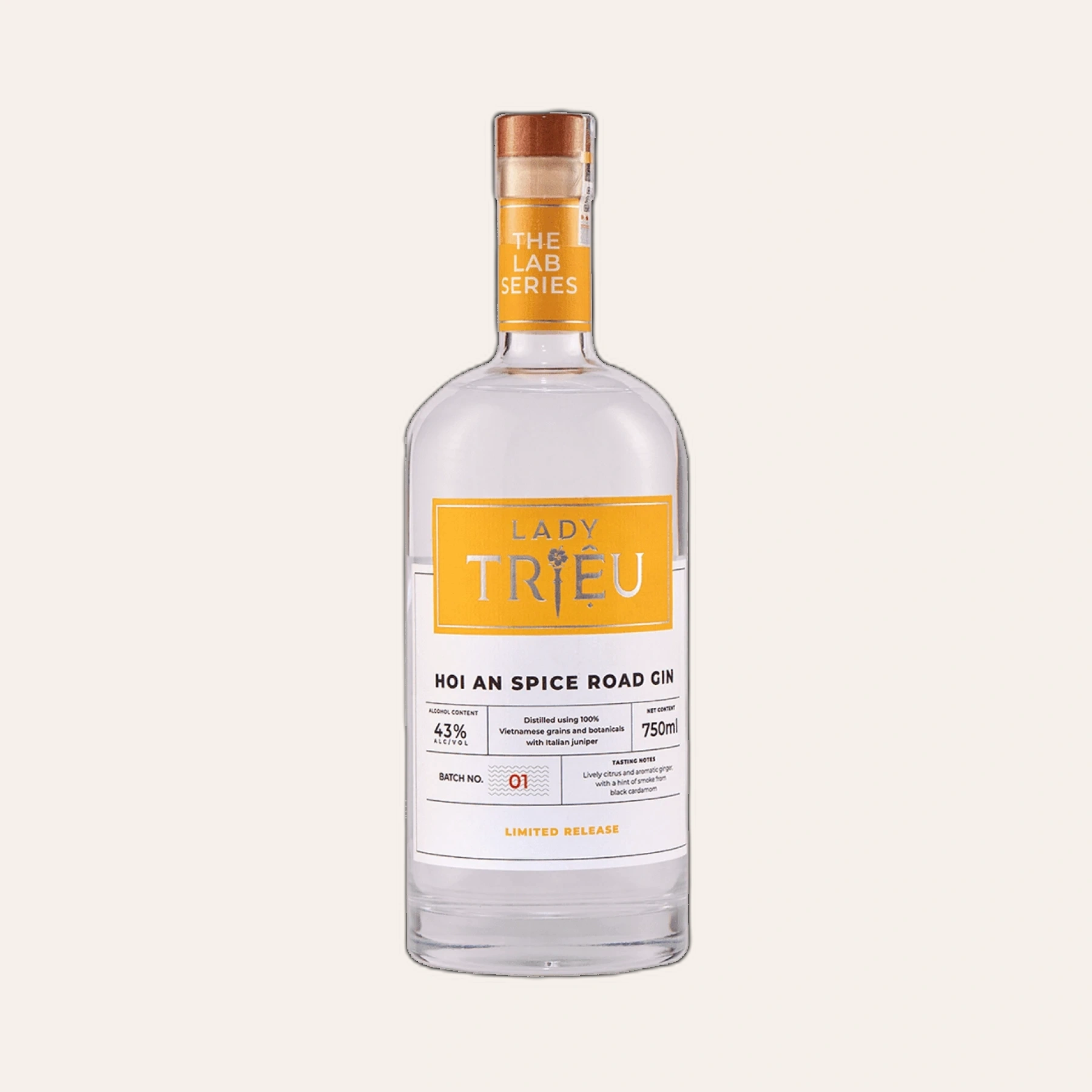 Rượu Gin Việt Nam Lady Triệu Hoi An Spice Road Gin 750ml