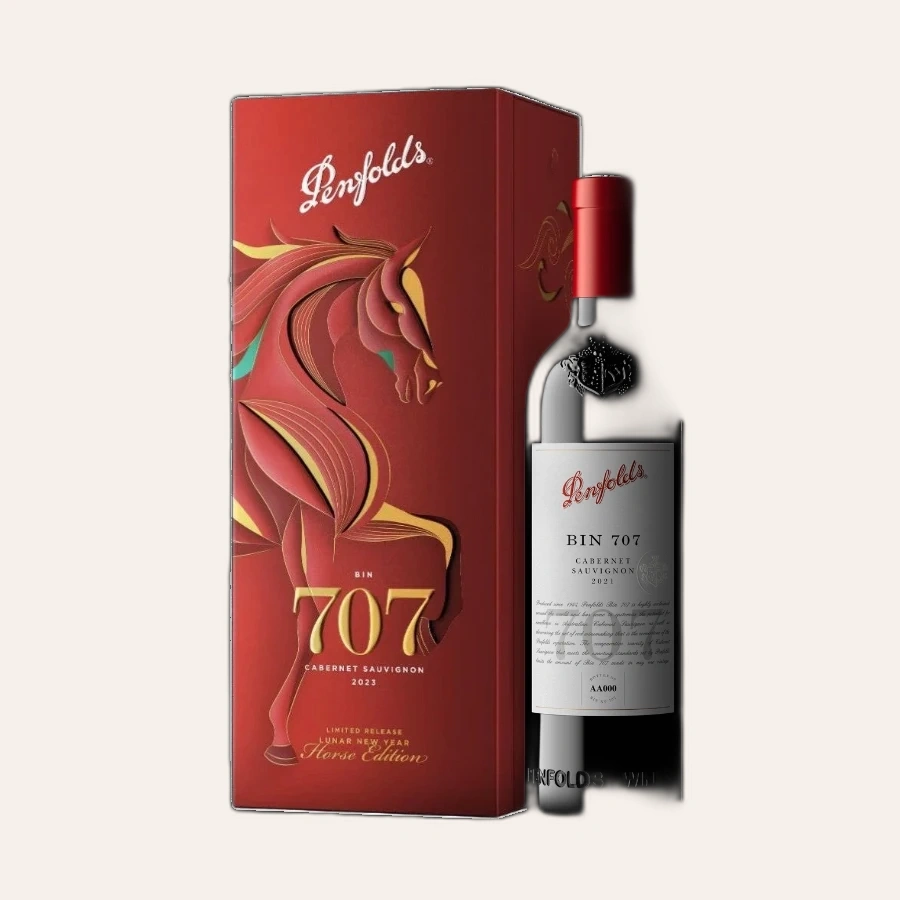 Rượu Vang Đỏ Úc Penfolds Bin 707 Hộp Quà Tết 2026