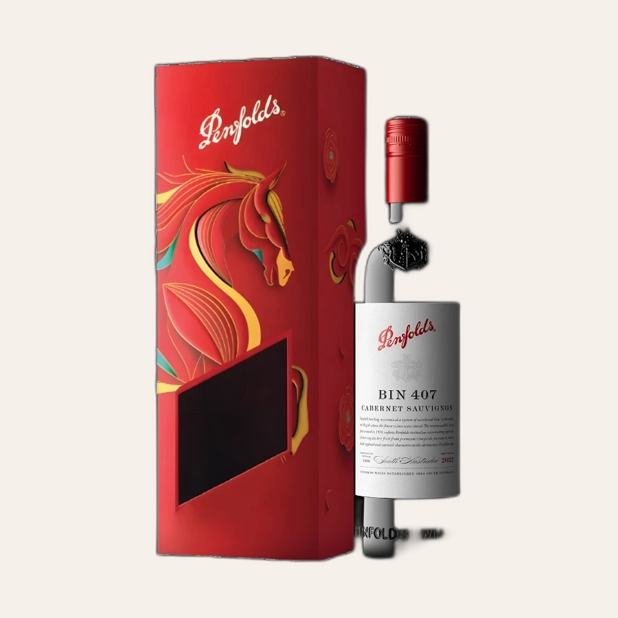Rượu Vang Đỏ Úc Penfolds Bin 407 Hộp Quà Tết 2026
