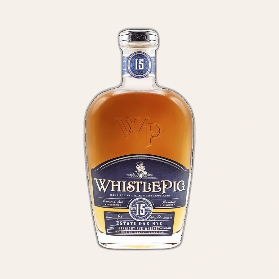Rượu Whiskey WhistlePig 15 Year Old Estate Oak Rye