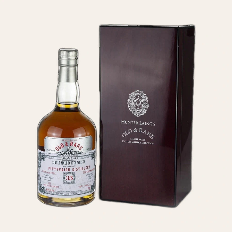 Rượu Whisky Old And Rare Pittyvaich 33 Year Old Hunter Laing 1990