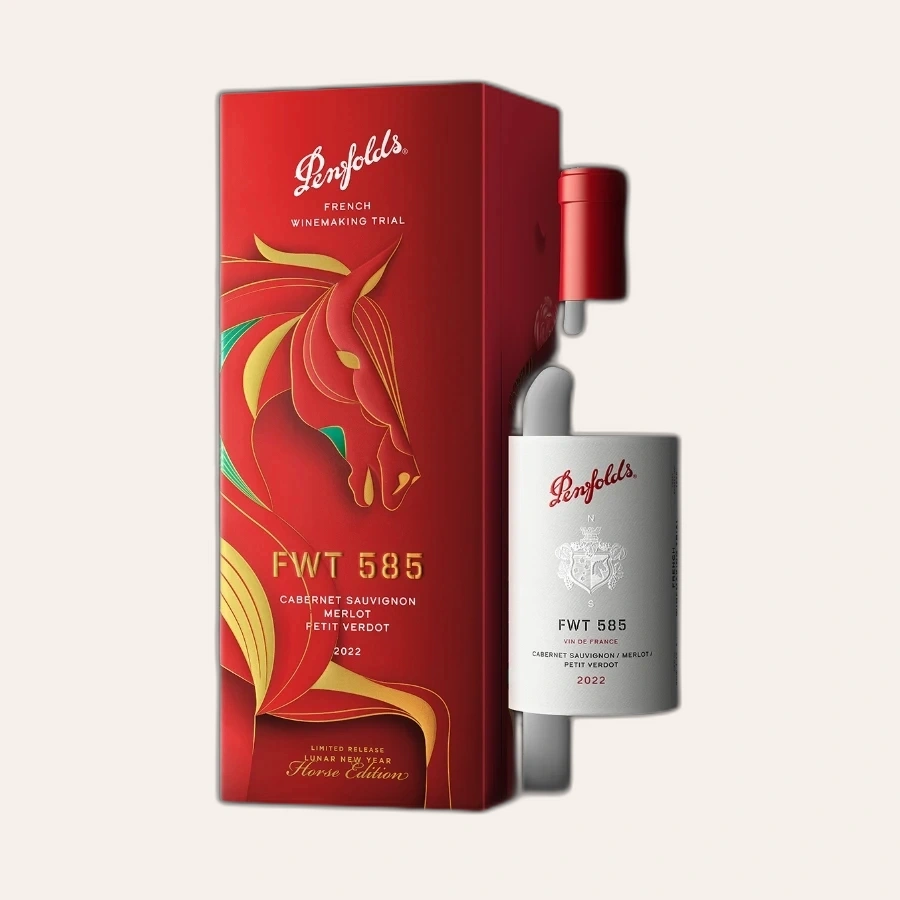 Rượu Vang Đỏ Úc Penfolds French Winemaking Trial 585 Hộp Quà Tết 2026